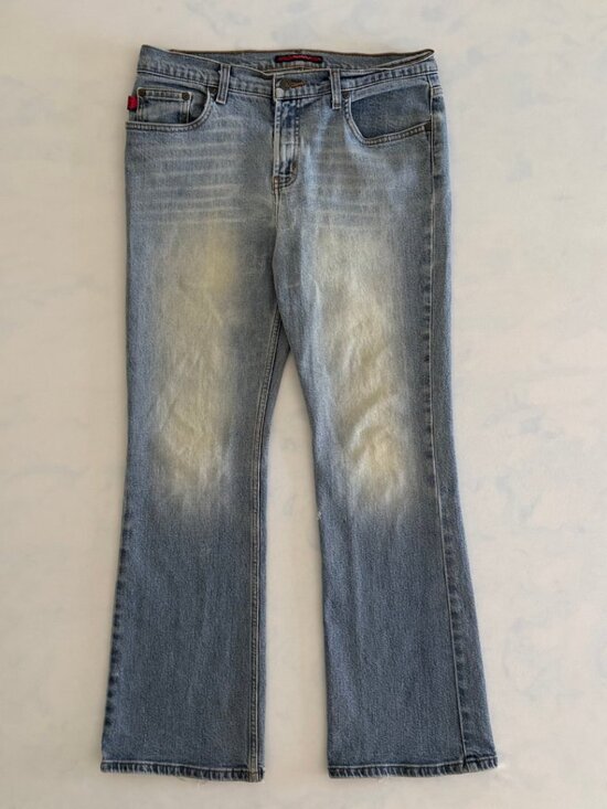 BCBGMaxAzria Denim - BCBG MAXAZRIA Low Rise Light Stone Washed Denim Jeans